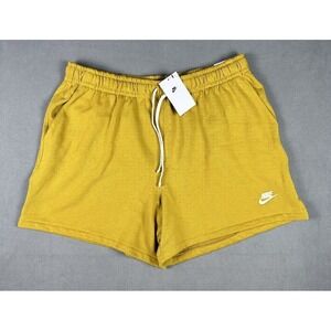Nike Shorts Mens 2XL Gold Bronzine Club French Terry Flow Sweat Gym Lounge New